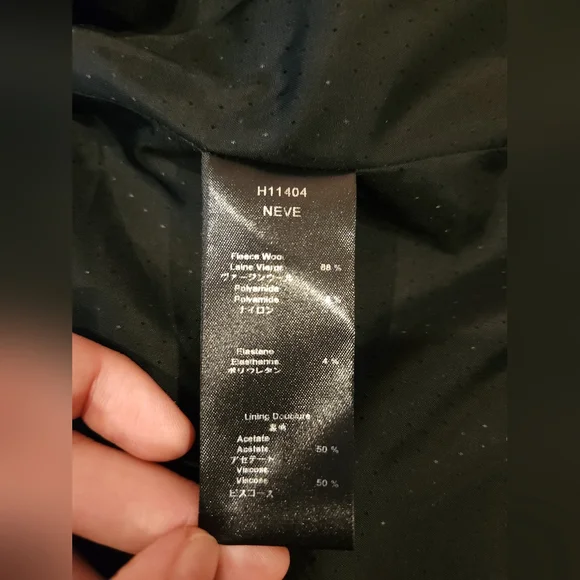 Anne Fonataine "Neve" Zip Up Wool Jacket - Picture 9 of 11